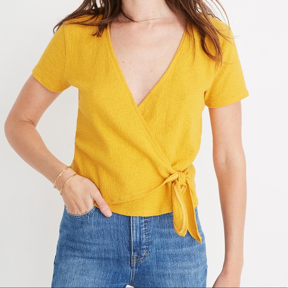 Madewell wrap top NWOT